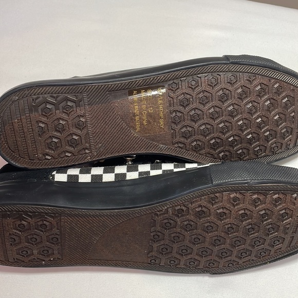 Like New Hot Topic Low Canvas Checkerboard Sneakers Size 12 - Picture 5 of 6